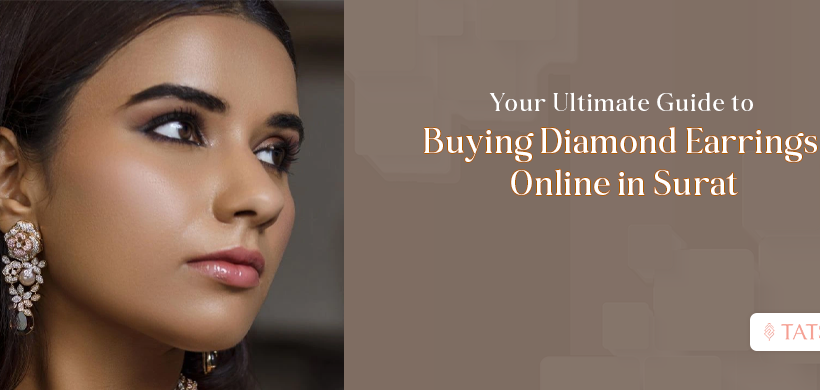 buy diamond earrings online in Surat