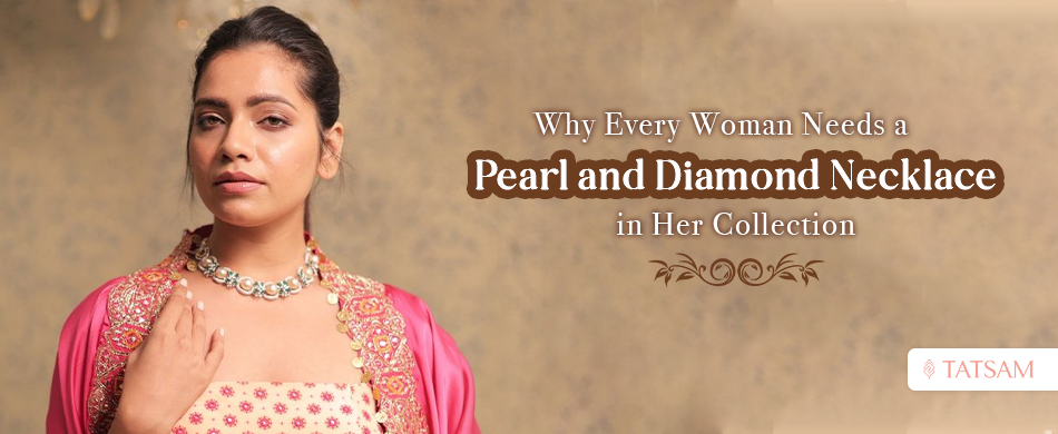 Pearl and Diamond Necklace in Surat