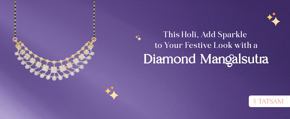 This Holi, Add Sparkle to Your Festive Look with a Diamond Mangalsutra in Surat