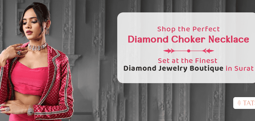 Diamond Choker Necklace Set