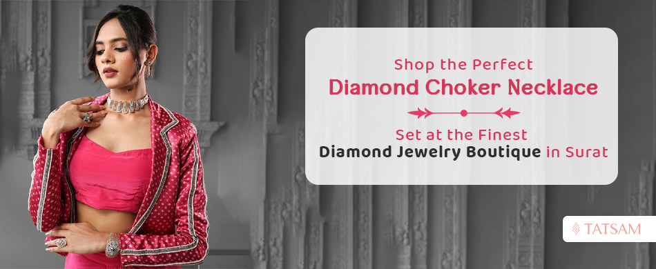Diamond Choker Necklace Set