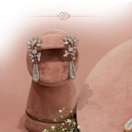 best online diamond earrings in surat