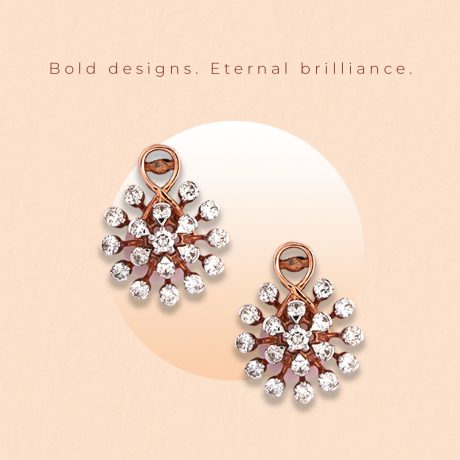 buy diamond stud earrings online/ surat