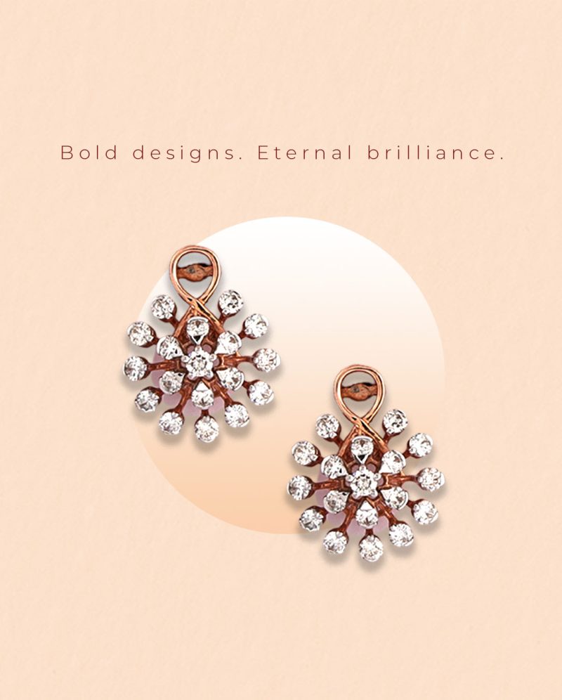buy diamond stud earrings online/ surat