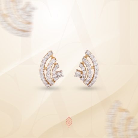 Radiant Arc Diamond Stud Earrings - buy diamond stud earrings online